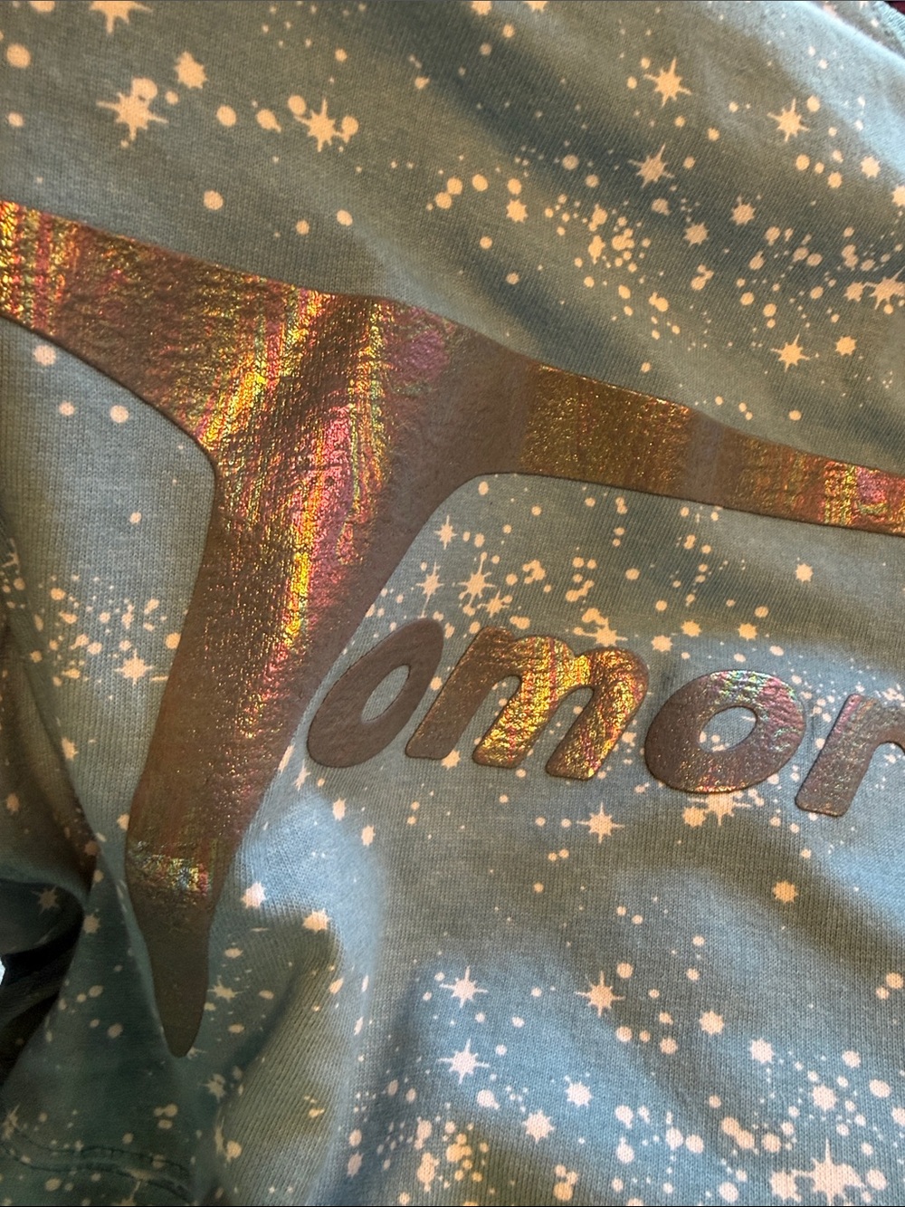Disney Blue Tomorrowland Graphic Spirit Jersey Sweatshirt sz L - Picture 3 of 5